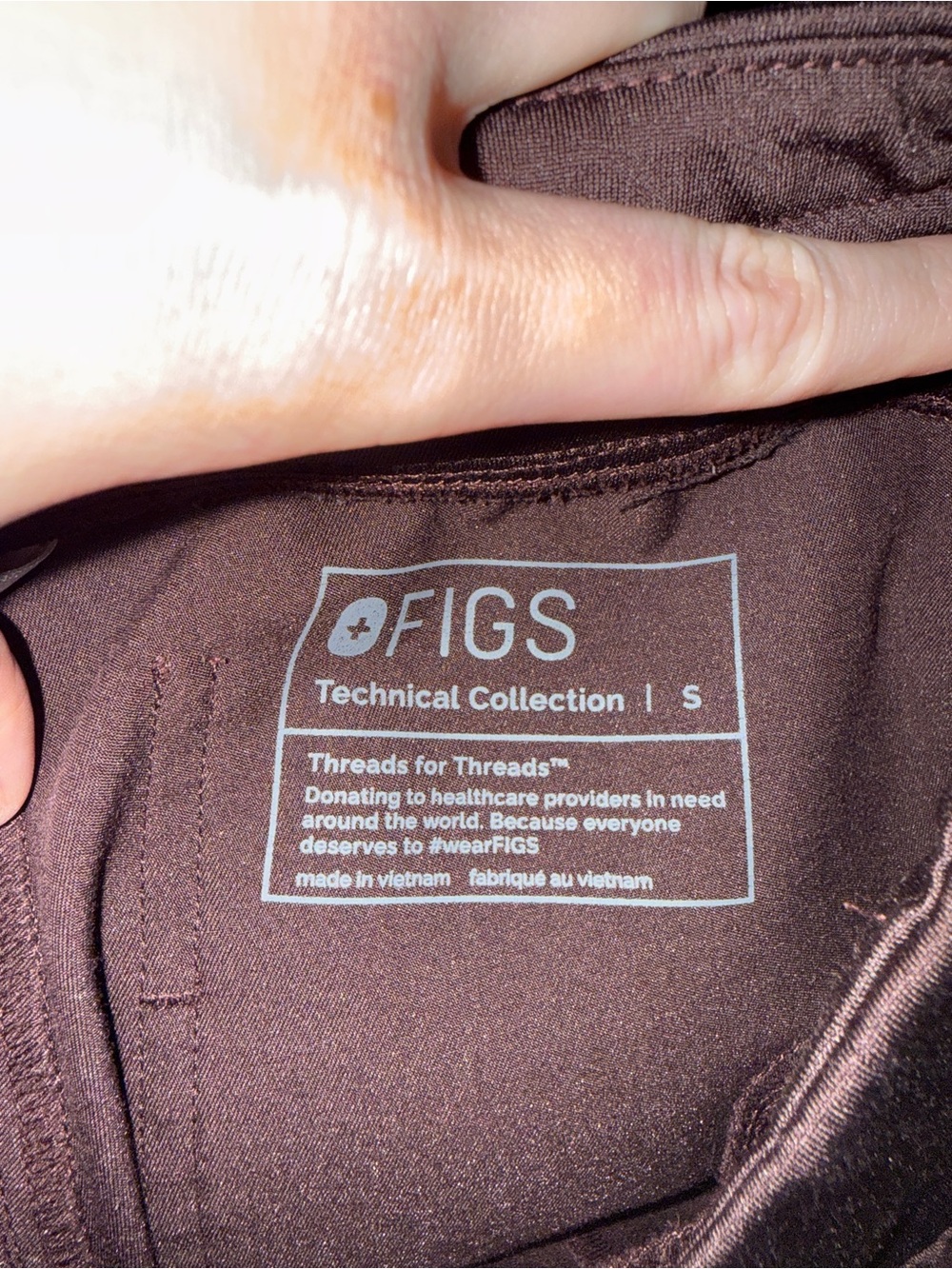 Figs scrubs espresso set, Rafaela top, mid rise Zamora bottoms - Picture 3 of 4